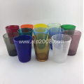 Solid Color Bubble Glass Cup